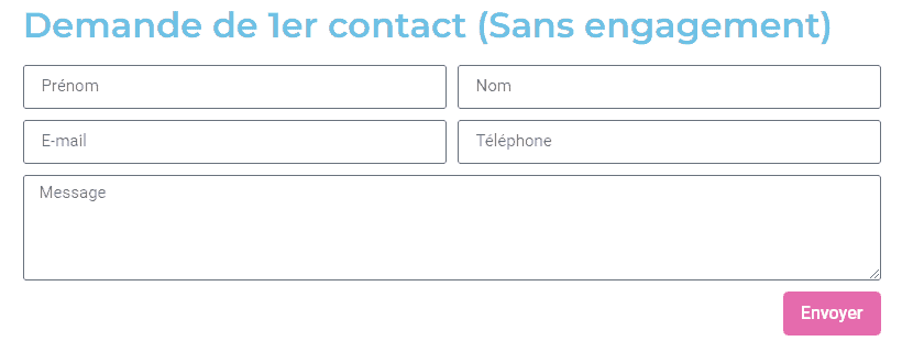 Formulaire de demande de 1er contact